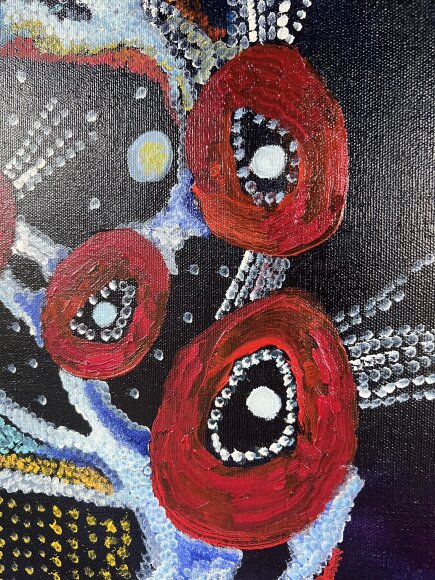 Painting Labyrinths of the Mind, artist Medyanik Anna Painting Labyrinths of the Mind, artist Medyanik Anna