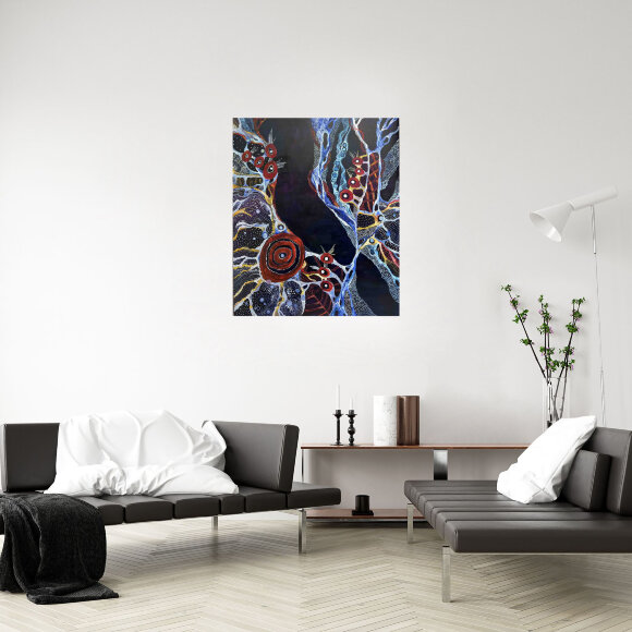 Painting Labyrinths of the Mind, artist Medyanik Anna Painting Labyrinths of the Mind, artist Medyanik Anna