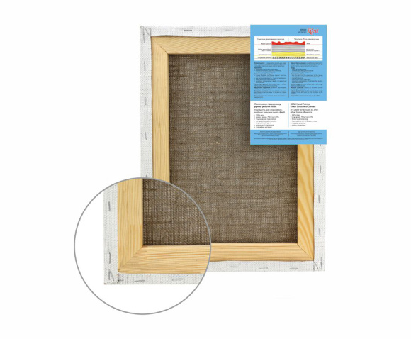 Подрамник120×160 см модуль №2 крупное зерно масляный грунт лен ROSA