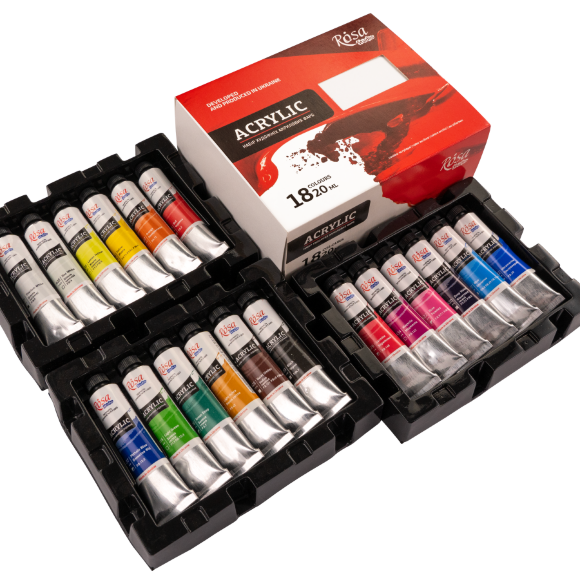 Набор акриловых красок 18х20мл.