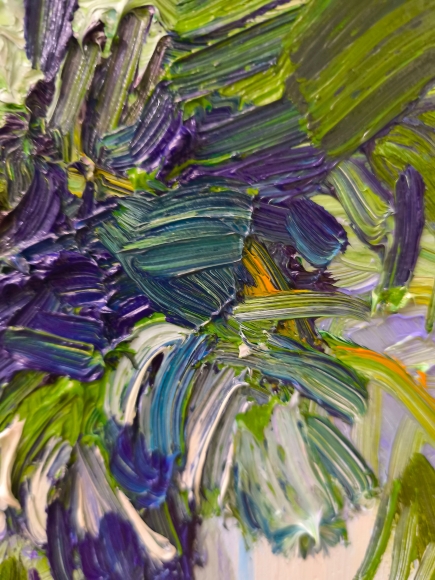 Painting Spruce, artist Nina Lytvyn