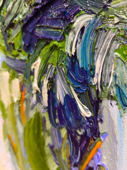 Painting Spruce, artist Nina Lytvyn