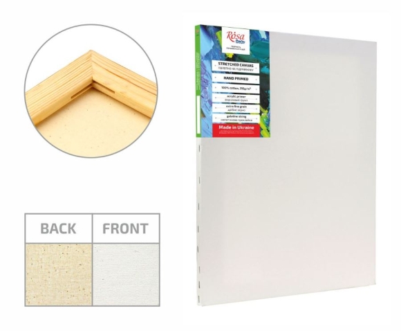 Підрамник 55×75 см модуль №0 дрібне зерно акрил бавовна ROSA Studio