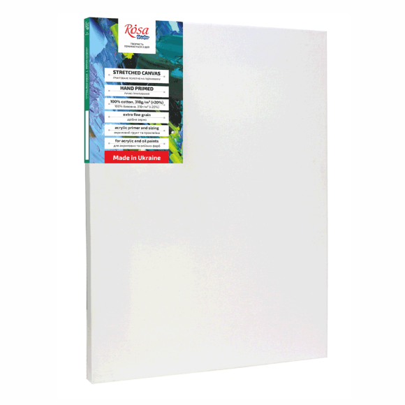 Подрамник 55×75 см модуль №0 мелкое зерно акрил хлопок ROSA Studio Подрамник 55×75 см модуль №0 мелкое зерно акрил хлопок ROSA Studio