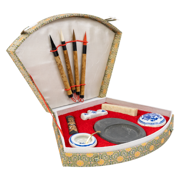 Набор для каллиграфии (4 кисти + подставка тушь) D.K.ART & CRAFT