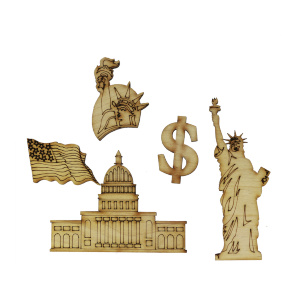 Набор заготовок для декорирования "Америка" 5шт.