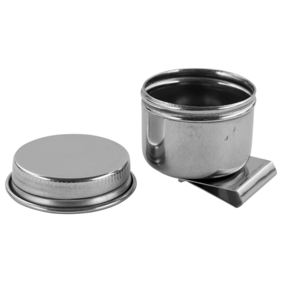 Олейница одинарная металлическая с крышкой (d:4см) DK ART Олейница одинарная металлическая с крышкой (d:4см) DK ART