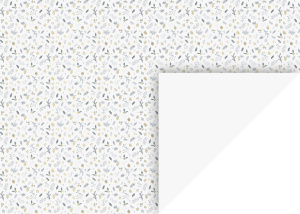 Бумага с рисунком "Веточки" Белая односторонняя 21х29,7см 300г/м2 Heyda