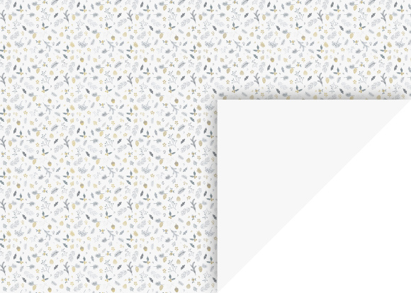 Бумага с рисунком "Веточки" Белая односторонняя 21х29,7см 300г/м2 Heyda