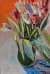 Painting Tulips 5, artist Nina Lytvyn