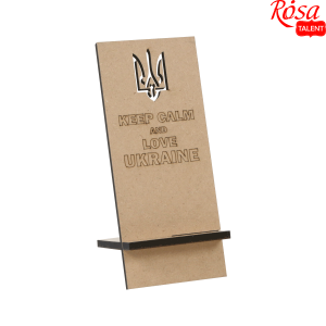 Подставка под моб. тел. „Тризуб“ №2 МДФ 8х19х11см ROSA TALENT