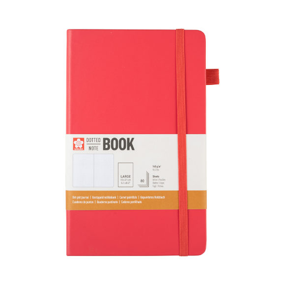 Блокнот для графики и каллиграфии в точку DOTED А5 (13х21см) 140г/м2 80л Plum Sakura