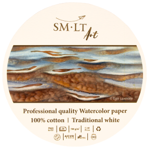 Бумага для акварели PRO CREATE Round 300г/м2 20л белая бумага SM-LT Art