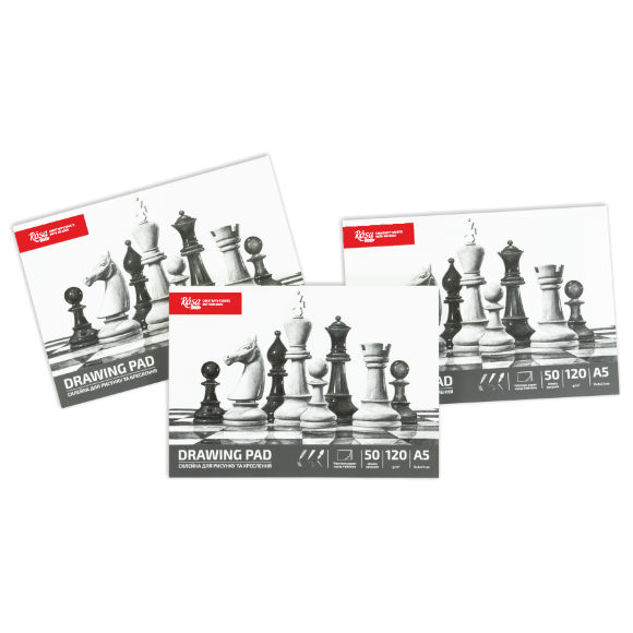 Склейка для рисунка Шахматы 120г/м2 50л ROSA Studio