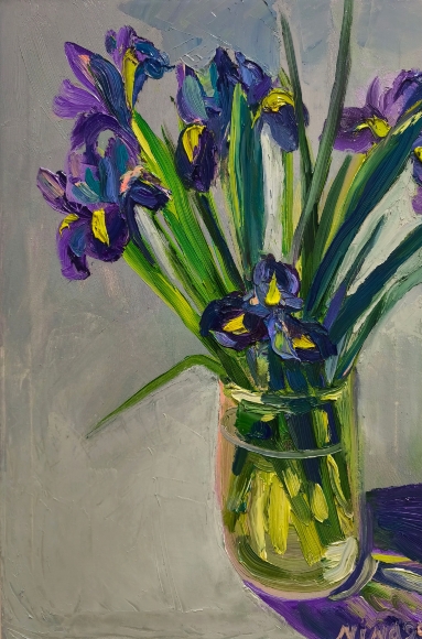 Painting Iris, artist Nina Nina Lytvyn