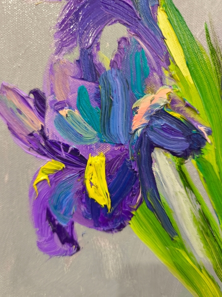 Painting Iris, artist Nina Nina Lytvyn