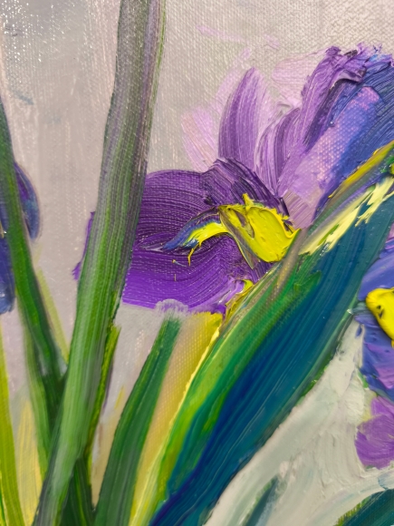 Painting Iris, artist Nina Nina Lytvyn