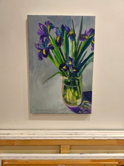 Painting Iris, artist Nina Nina Lytvyn