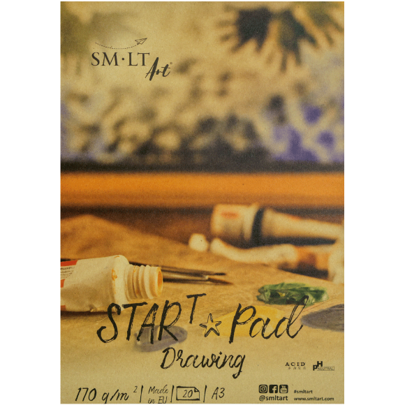 Склейка для рисунка STAR T А3 170г/м2 20л SM-LT Art Склейка для рисунка STAR T А3 170г/м2 20л SM-LT Art