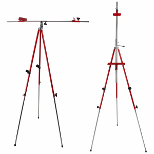 Мольберт-треногая металлическая красная (92х92х203см) + сумка с ремешком (15131) высота полотна до 78см D K ART & CRAFT