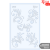 Трафарет многоразовый универсальный №U65 серия Ажур 13х20 прозрачный 0,5мм ROSA TALENT