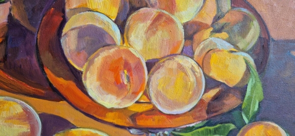 Painting Prickly and Velvety, artist Oksana Potomkina