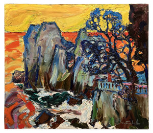 Painting Visiting Chekhov, artist Chebotaru Andrey Painting Visiting Chekhov, artist Chebotaru Andrey