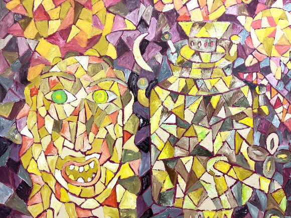 Картина 2х3 метра "Вечер", художник Бойко Петр