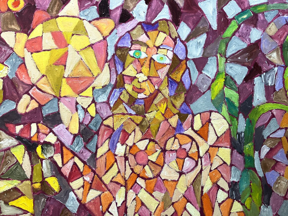 Картина 2х3 метра "Вечер", художник Бойко Петр