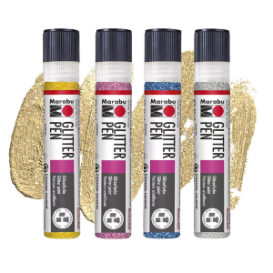Контур Желтый с блестками 25мл Marabu
