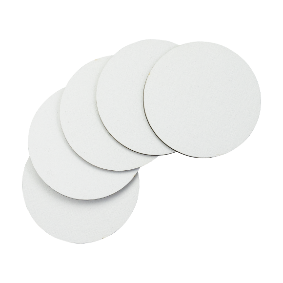 Набор полотен на картоне Ø10 см 5 шт хлопок ROSA Studio акриловый грунт