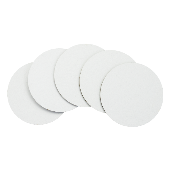 Набор полотен на картоне Ø10 см 5 шт хлопок ROSA Studio акриловый грунт