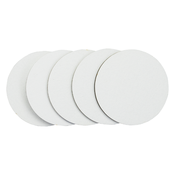 Набор полотен на картоне Ø10 см 5 шт хлопок ROSA Studio акриловый грунт