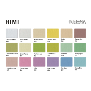 Набор красок гуашевых HIMI Jelly Cup 18x30 мл, пастельные, 3 кисти, фиолетовый пластиковый пенал Набор красок гуашевых HIMI Jelly Cup 18x30 мл, пастельные, 3 кисти, фиолетовый пластиковый пенал