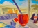 Painting Pomegranate Cocktail, artist Nina Lytvyn