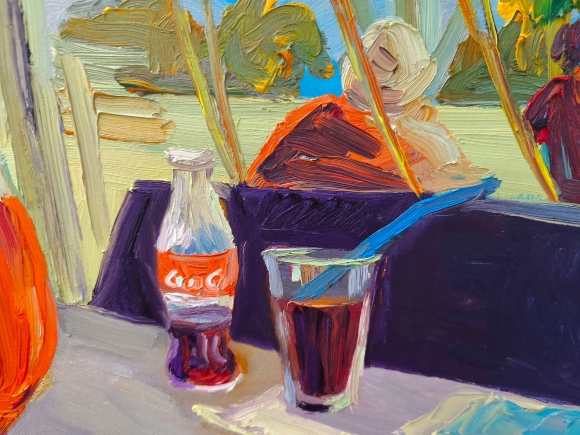 Painting Pomegranate Cocktail, artist Nina Lytvyn