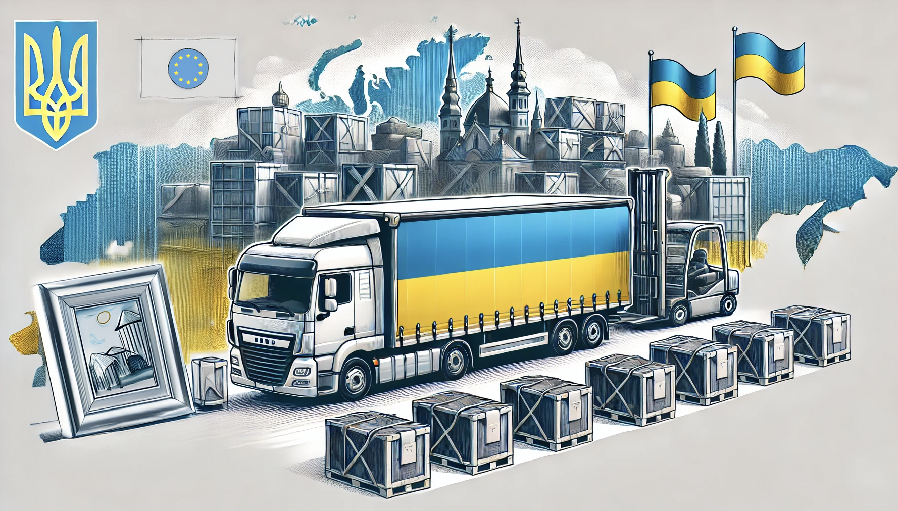 Transportation and delivery of artworks from Ukraine to Europe