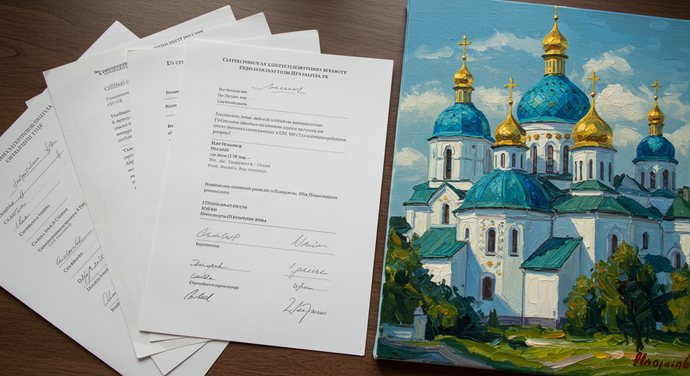 Сертифікати та дозволи поряд із картиною — документи для вивезення живопису з України