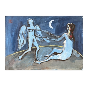 Акварель Заговор Амура и Венеры, художник Павлов Виктор Акварель Заговор Амура и Венеры, художник Павлов Виктор